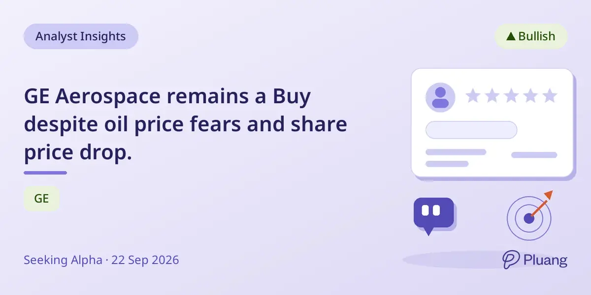 GE Aerospace remains a Buy despite oil price fears and share price drop.