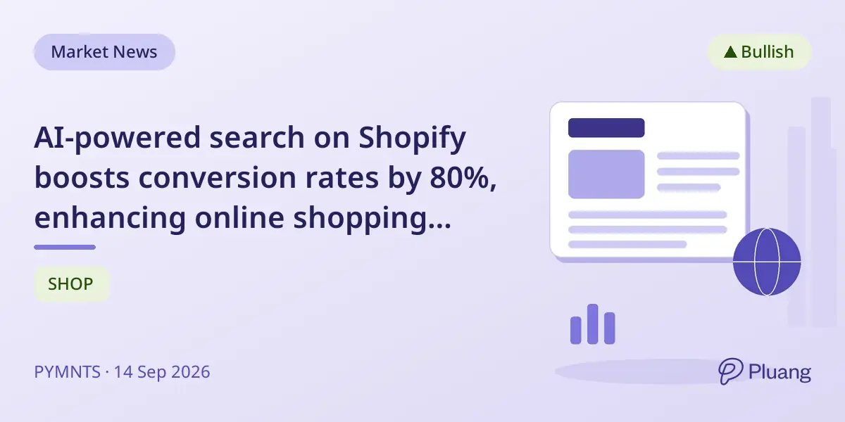 AI-powered search on Shopify boosts conversion rates by 80%, enhancing online shopping efficiency.