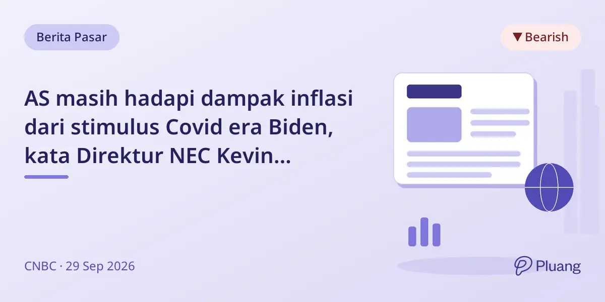 AS masih hadapi dampak inflasi dari stimulus Covid era Biden, kata Direktur NEC Kevin Hassett