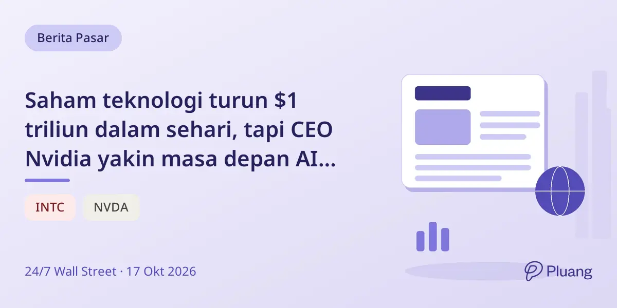 Saham teknologi turun $1 triliun dalam sehari, tapi CEO Nvidia yakin masa depan AI cerah.