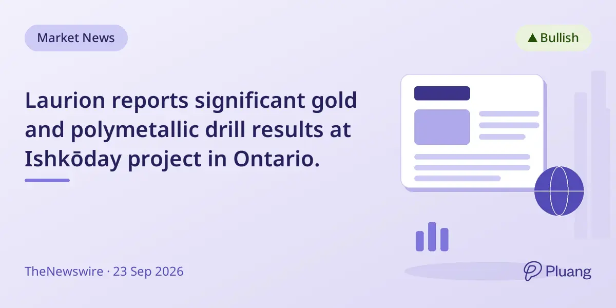 Laurion reports significant gold and polymetallic drill results at Ishkōday project in Ontario.