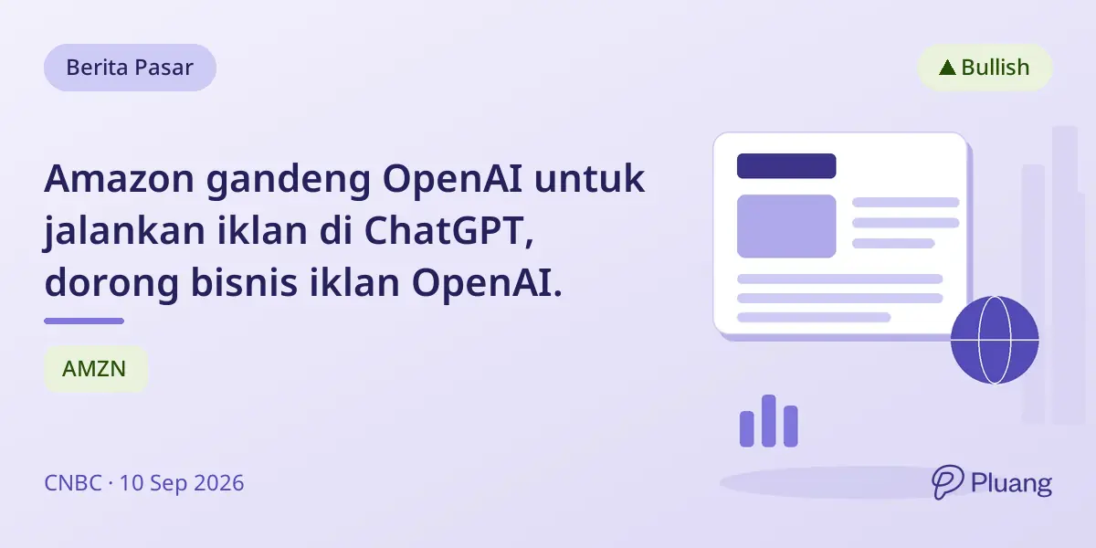 Amazon gandeng OpenAI untuk jalankan iklan di ChatGPT, dorong bisnis iklan OpenAI.