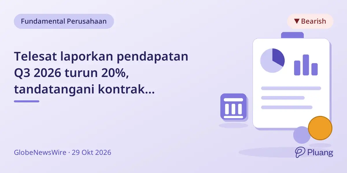 Telesat laporkan pendapatan Q3 2026 turun 20%, tandatangani kontrak pertahanan Kanada senilai $2,7 miliar untuk satelit Lightspeed