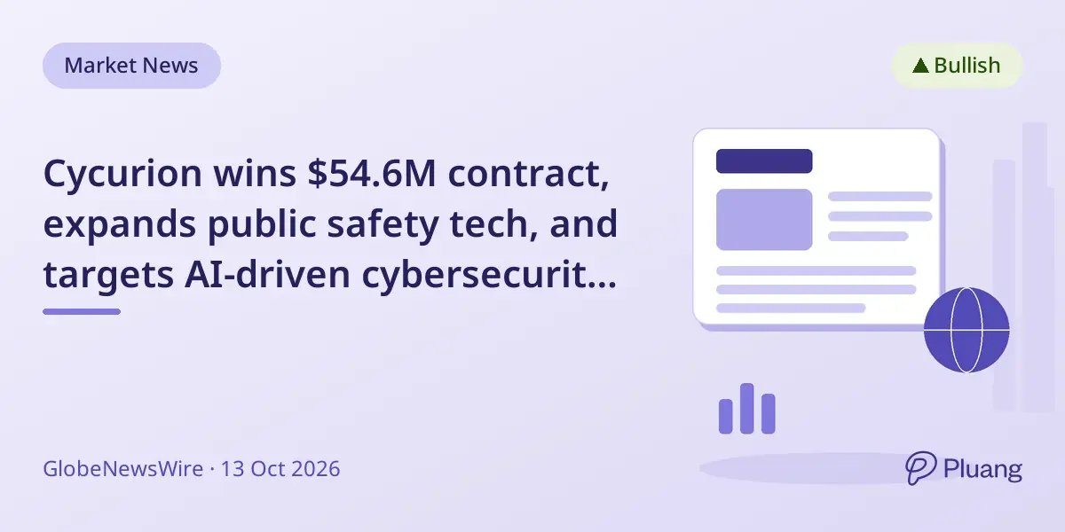 Cycurion wins $54.6M contract, expands public safety tech, and targets AI-driven cybersecurity growth.