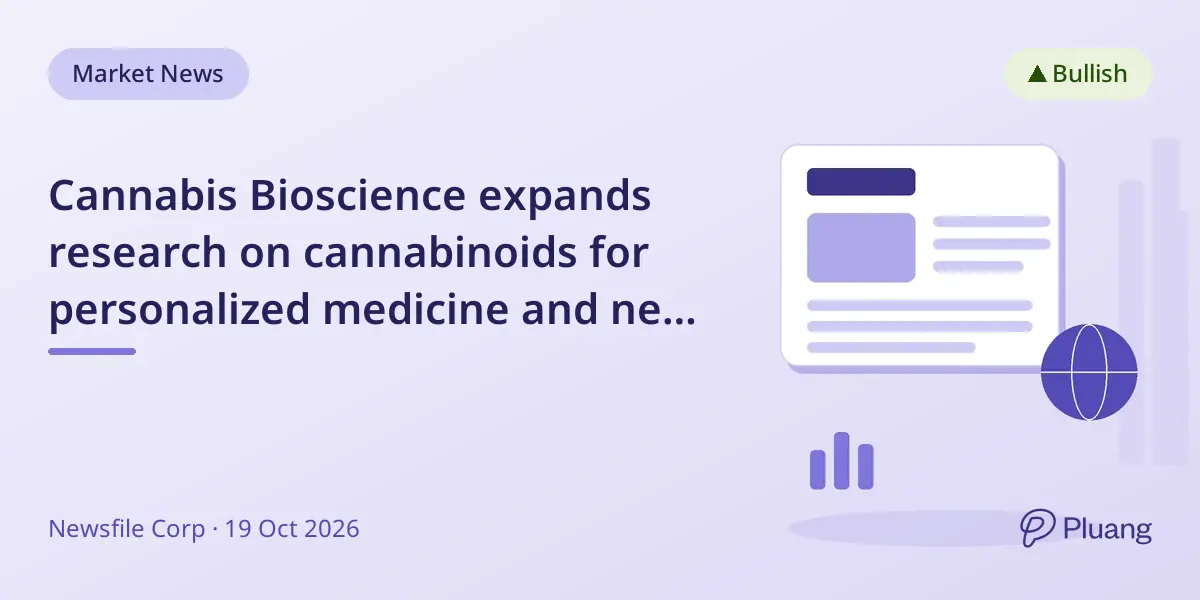 Cannabis Bioscience expands research on cannabinoids for personalized medicine and new therapies.