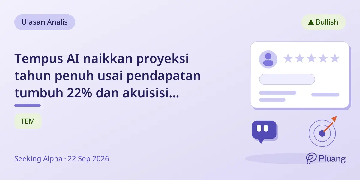 Tempus AI naikkan proyeksi tahun penuh usai pendapatan tumbuh 22% dan akuisisi strategis
