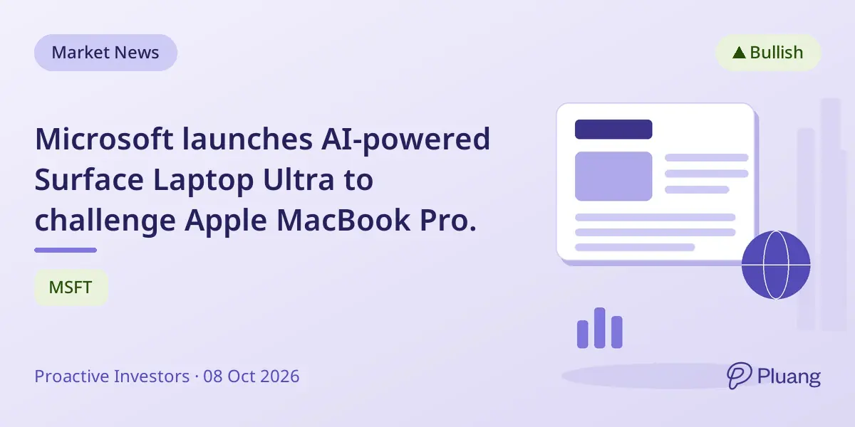Microsoft launches AI-powered Surface Laptop Ultra to challenge Apple MacBook Pro.
