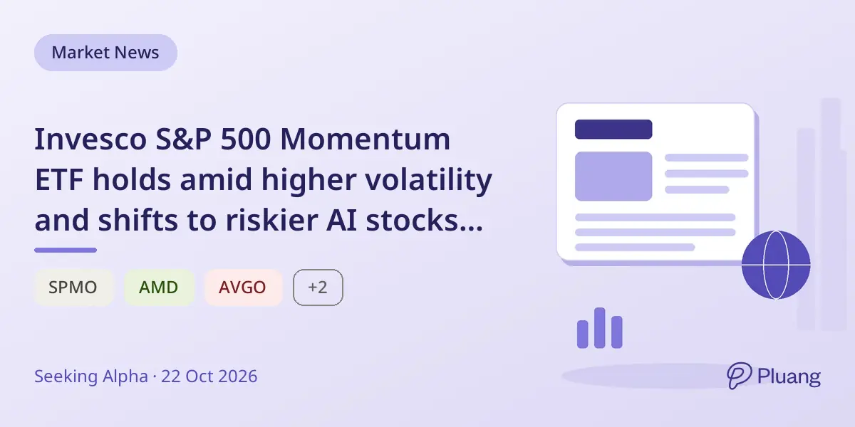 Invesco S&P 500 Momentum ETF holds amid higher volatility and shifts to riskier AI stocks post-rebalance.