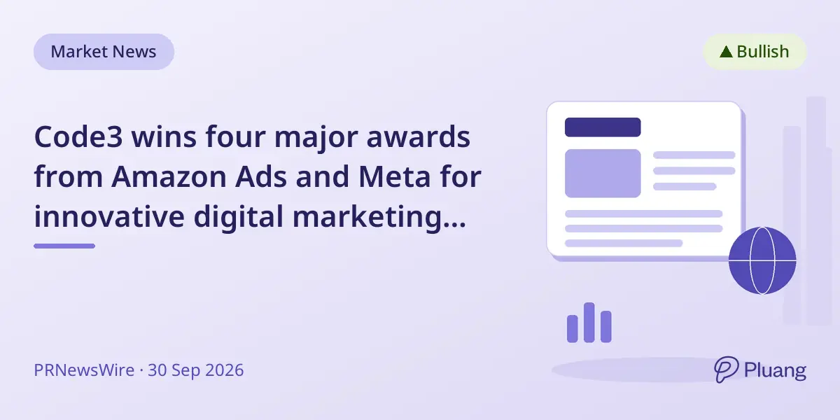 Code3 wins four major awards from Amazon Ads and Meta for innovative digital marketing campaigns in 2026