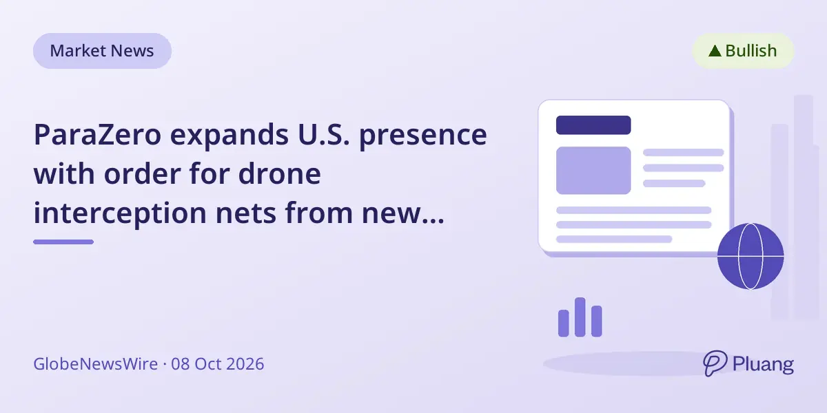 ParaZero expands U.S. presence with order for drone interception nets from new defense customer