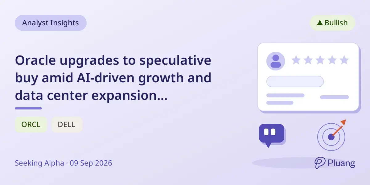 Oracle upgrades to speculative buy amid AI-driven growth and data center expansion challenges.
