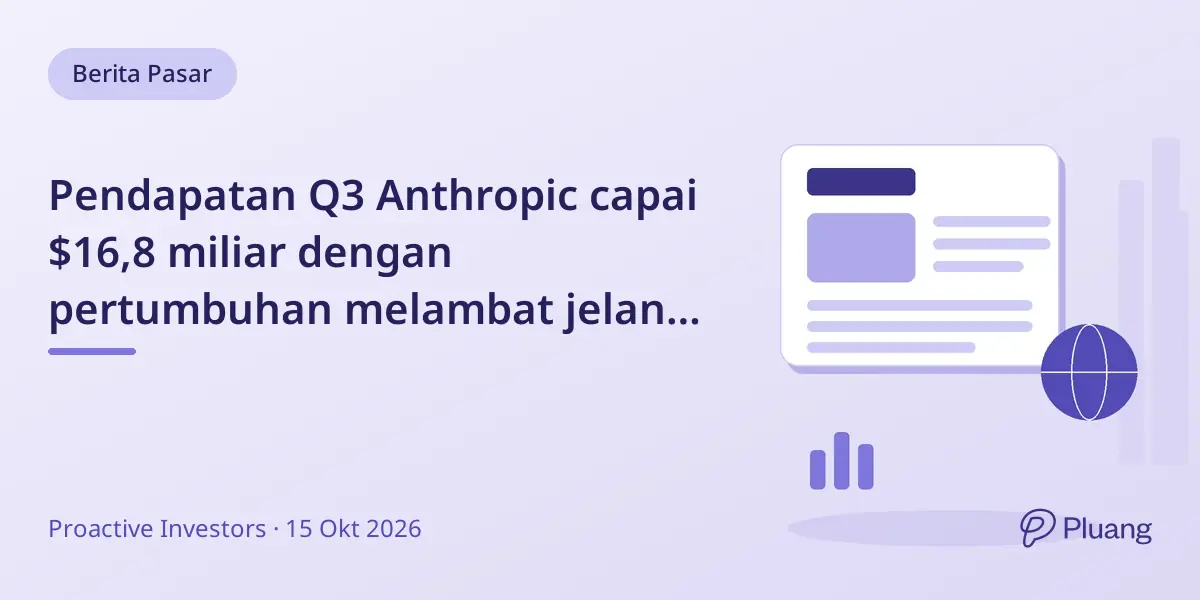 Pendapatan Q3 Anthropic capai $16,8 miliar dengan pertumbuhan melambat jelang rencana IPO.