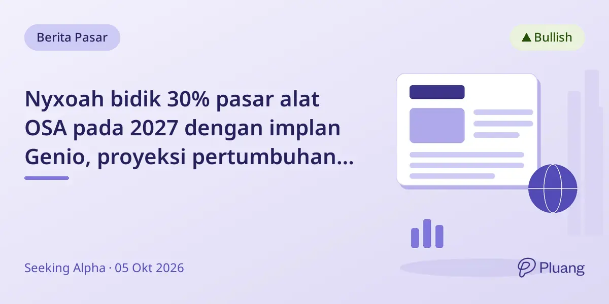 Nyxoah bidik 30% pasar alat OSA pada 2027 dengan implan Genio, proyeksi pertumbuhan kuat dan undervalued.