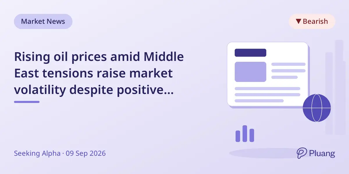 Rising oil prices amid Middle East tensions raise market volatility despite positive inflation data.