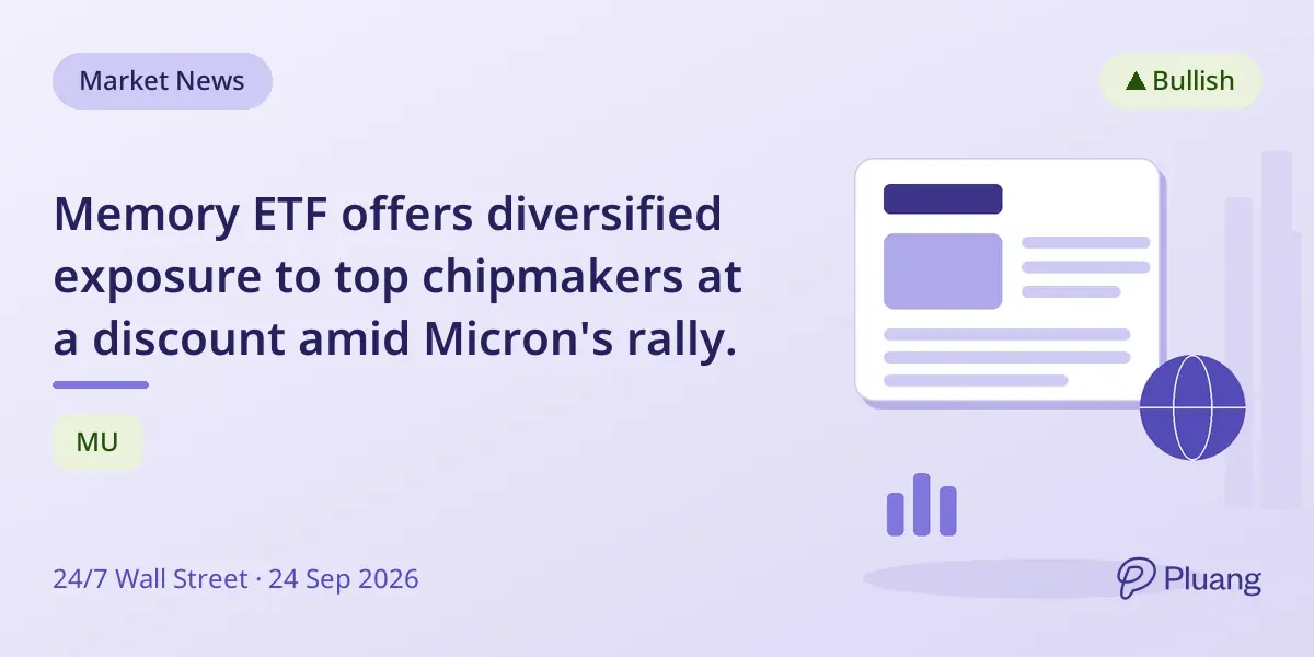 Memory ETF offers diversified exposure to top chipmakers at a discount amid Micron's rally.