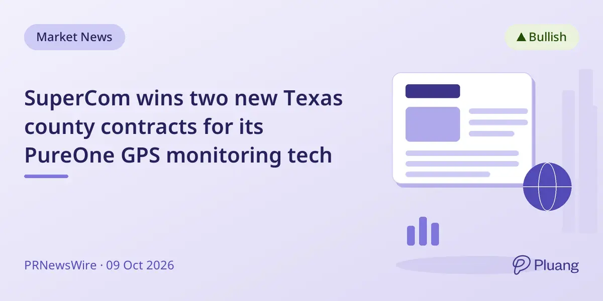 SuperCom wins two new Texas county contracts for its PureOne GPS monitoring tech