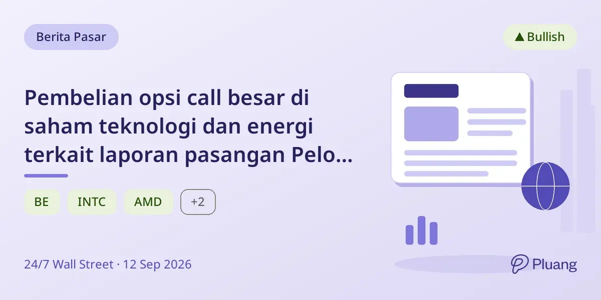 Pembelian opsi call besar di saham teknologi dan energi terkait laporan pasangan Pelosi picu spekulasi.