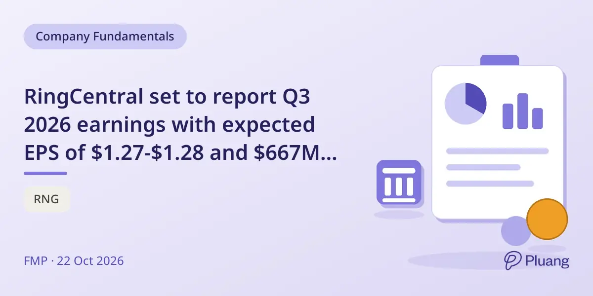 RingCentral set to report Q3 2026 earnings with expected EPS of $1.27-$1.28 and $667M revenue.