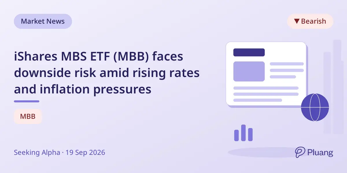 iShares MBS ETF (MBB) faces downside risk amid rising rates and inflation pressures