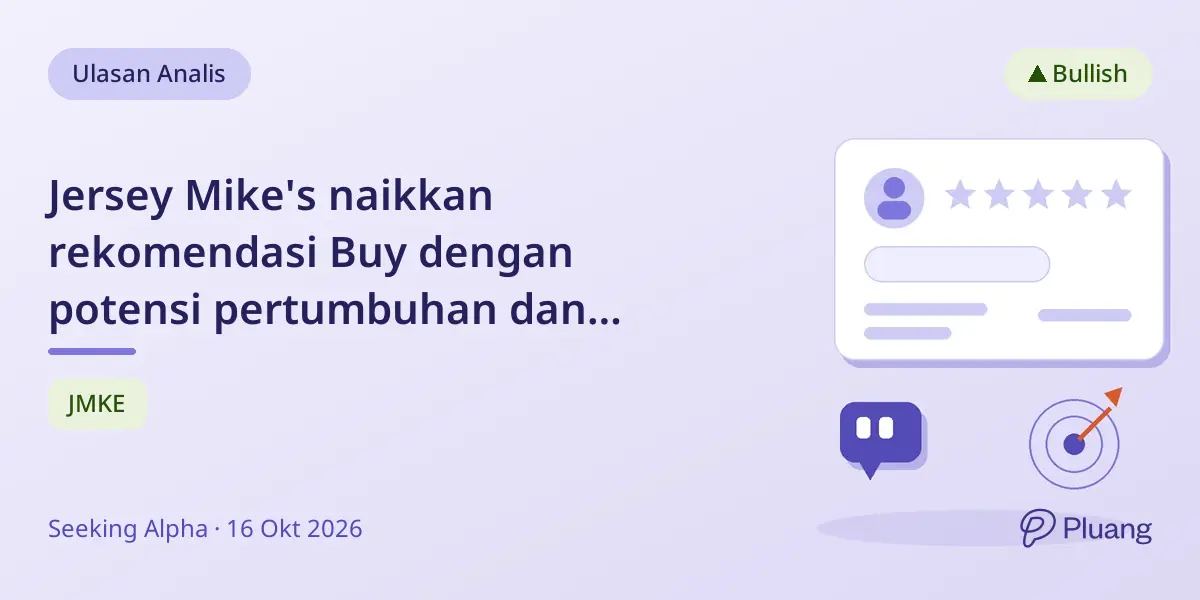 Jersey Mike's naikkan rekomendasi Buy dengan potensi pertumbuhan dan valuasi saham undervalued.