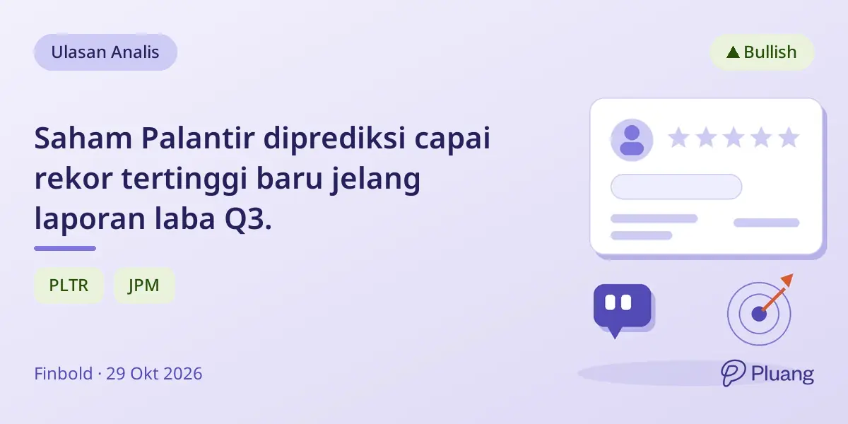Saham Palantir diprediksi capai rekor tertinggi baru jelang laporan laba Q3.