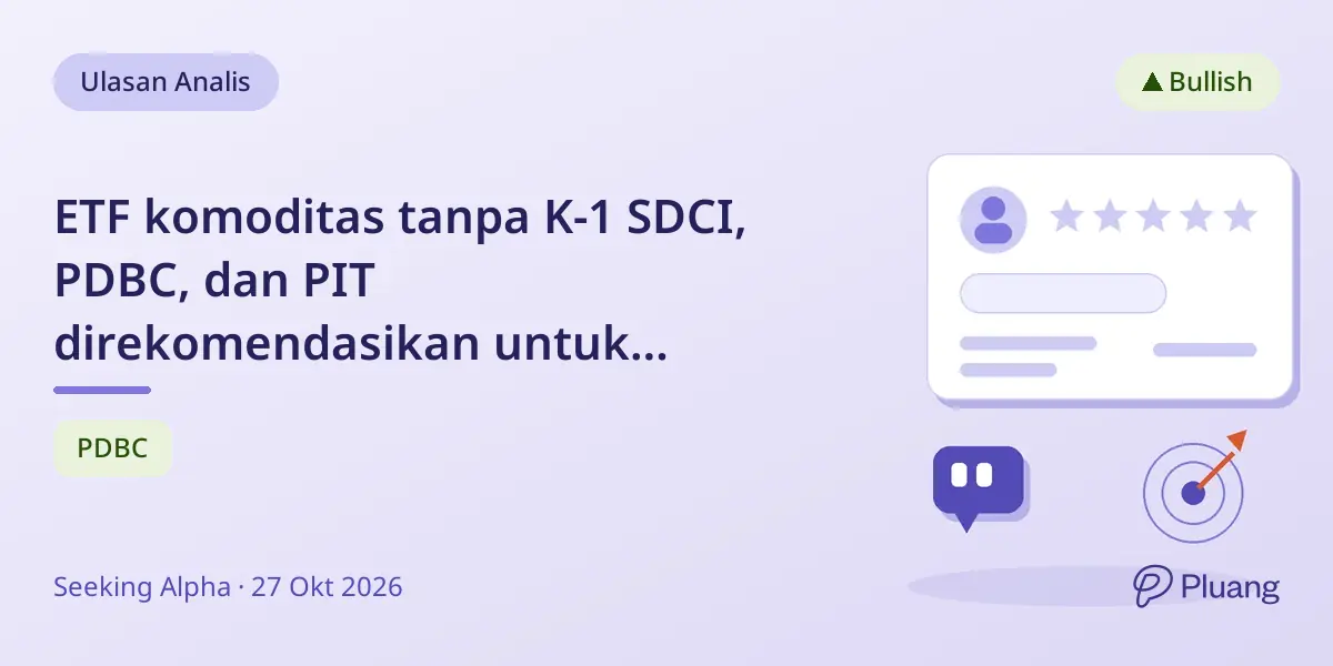 ETF komoditas tanpa K-1 SDCI, PDBC, dan PIT direkomendasikan untuk keuntungan jangka panjang