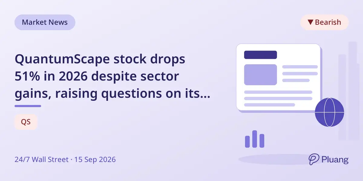 QuantumScape stock drops 51% in 2026 despite sector gains, raising questions on its near-term prospects.