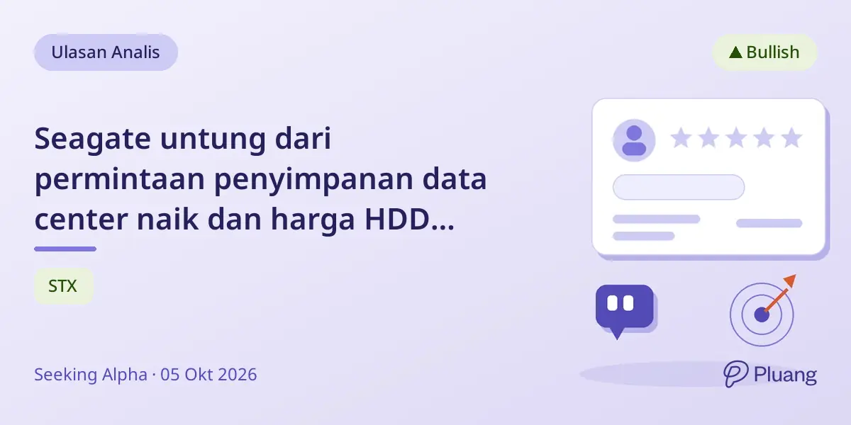 Seagate untung dari permintaan penyimpanan data center naik dan harga HDD yang lebih kuat dengan AI tingkatkan kebutuhan penyimpanan.