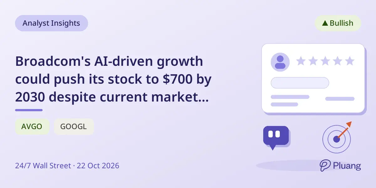 Broadcom's AI-driven growth could push its stock to $700 by 2030 despite current market lag.