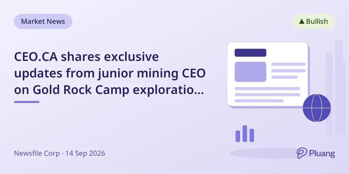 CEO.CA shares exclusive updates from junior mining CEO on Gold Rock Camp exploration progress.