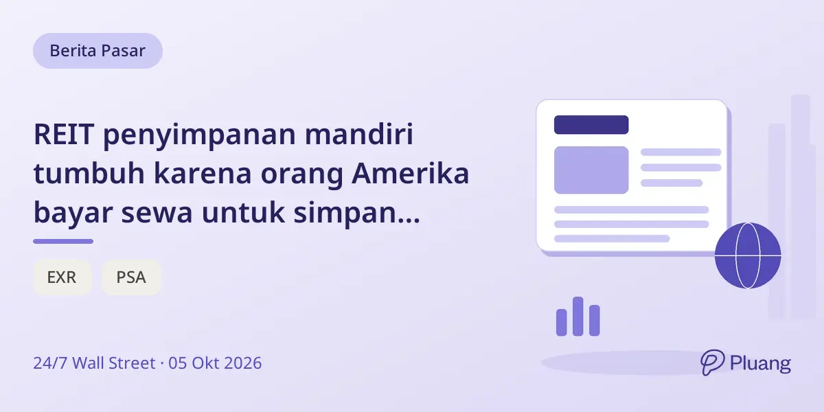 REIT penyimpanan mandiri tumbuh karena orang Amerika bayar sewa untuk simpan barang, Public Storage terdepan.