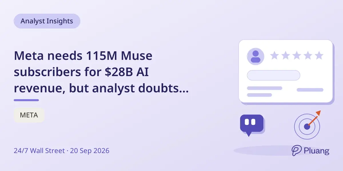 Meta needs 115M Muse subscribers for $28B AI revenue, but analyst doubts this growth is realistic.