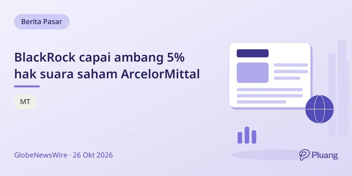 BlackRock capai ambang 5% hak suara saham ArcelorMittal