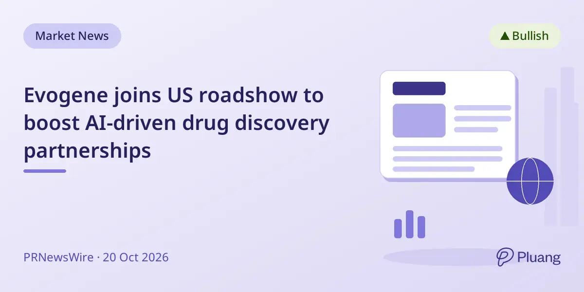 Evogene joins US roadshow to boost AI-driven drug discovery partnerships