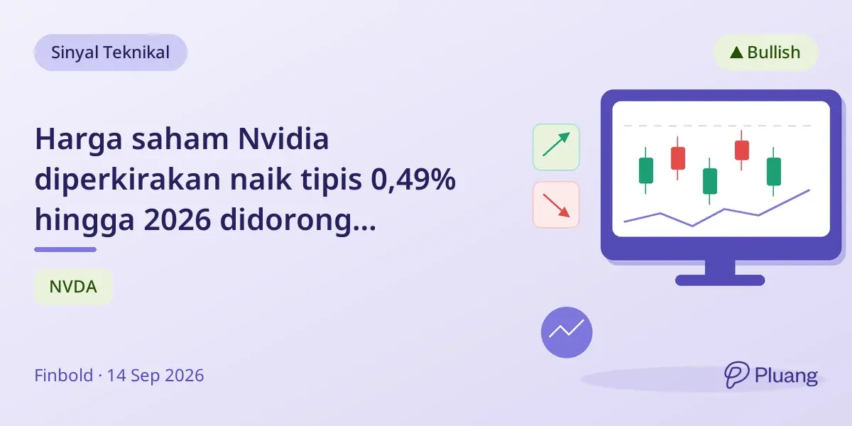 Harga saham Nvidia diperkirakan naik tipis 0,49% hingga 2026 didorong pertumbuhan AI yang kuat.