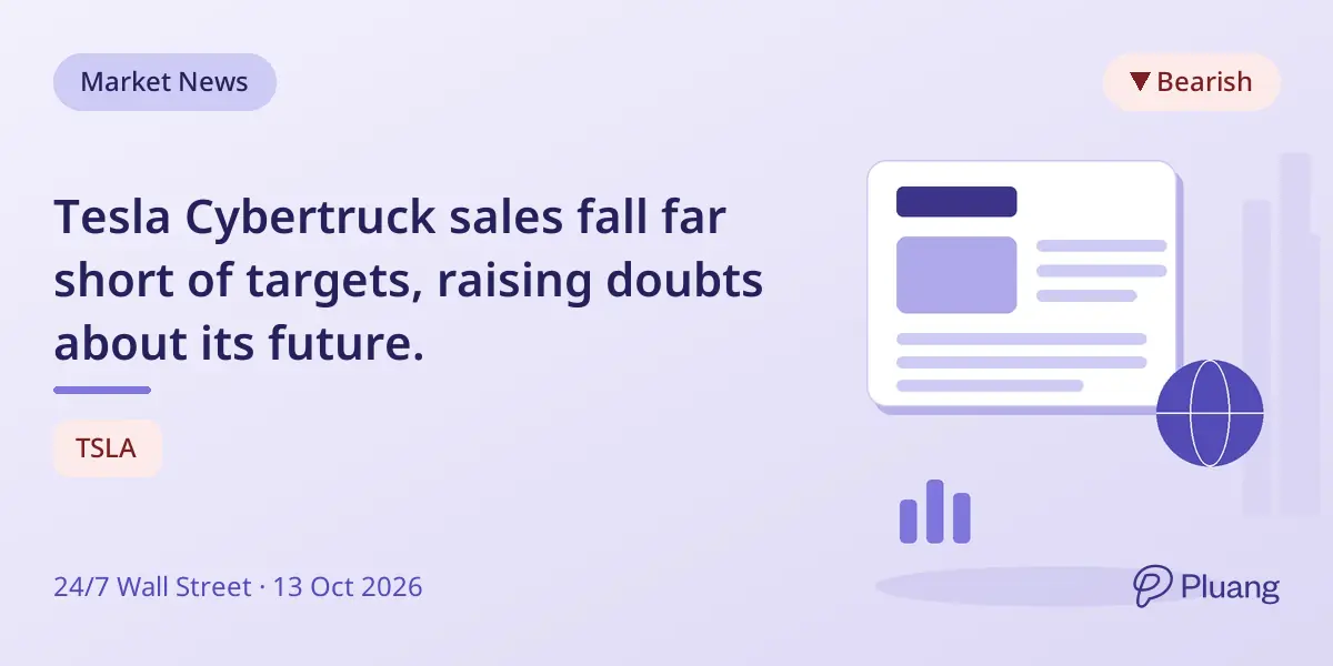 Tesla Cybertruck sales fall far short of targets, raising doubts about its future.