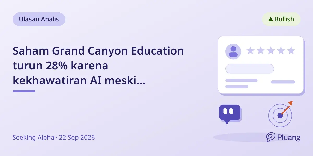 Saham Grand Canyon Education turun 28% karena kekhawatiran AI meski pendapatan dan keuangan kuat
