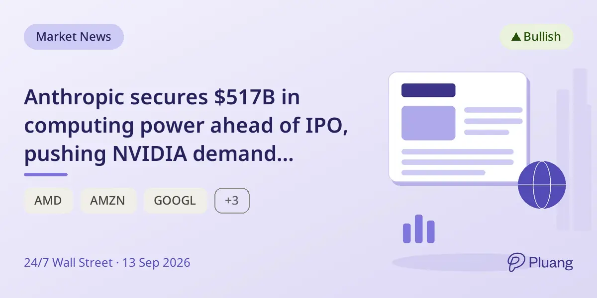 Anthropic secures $517B in computing power ahead of IPO, pushing NVIDIA demand beyond supply limits.