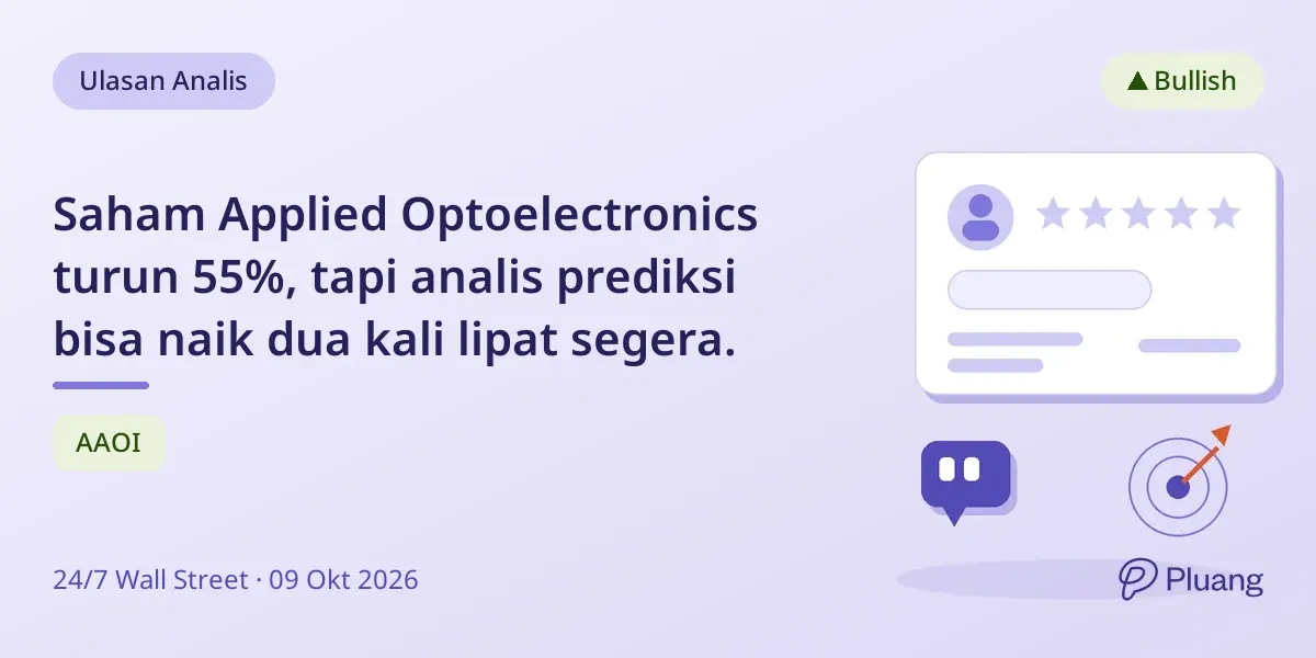 Saham Applied Optoelectronics turun 55%, tapi analis prediksi bisa naik dua kali lipat segera.