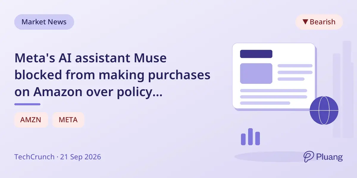Meta's AI assistant Muse blocked from making purchases on Amazon over policy violations