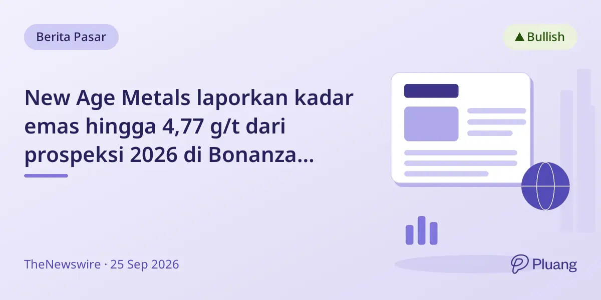 New Age Metals laporkan kadar emas hingga 4,77 g/t dari prospeksi 2026 di Bonanza Ridge, Ontario.