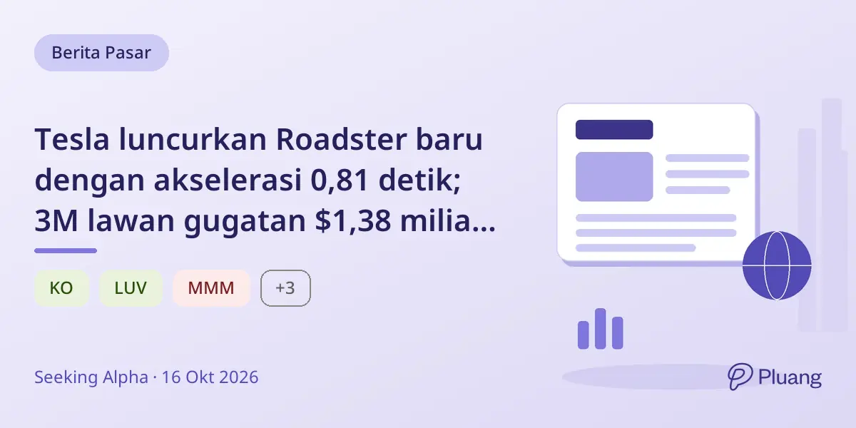 Tesla luncurkan Roadster baru dengan akselerasi 0,81 detik; 3M lawan gugatan $1,38 miliar; KFC pilih Coca-Cola; Southwest perbarui program loyalitas.