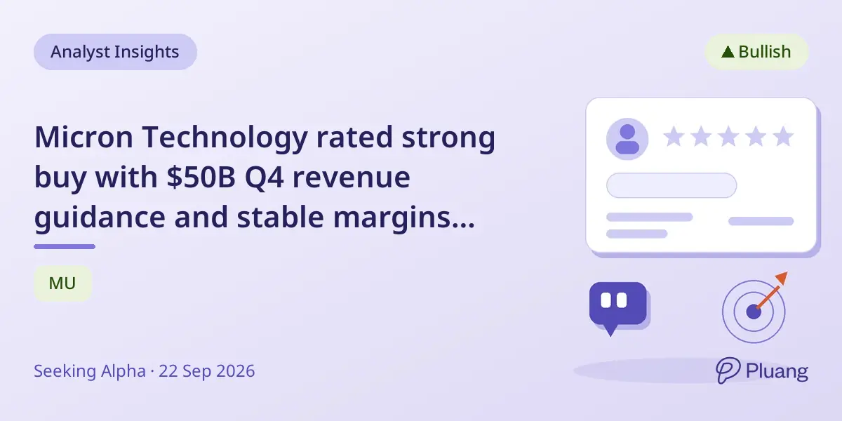 Micron Technology rated strong buy with $50B Q4 revenue guidance and stable margins amid memory demand.