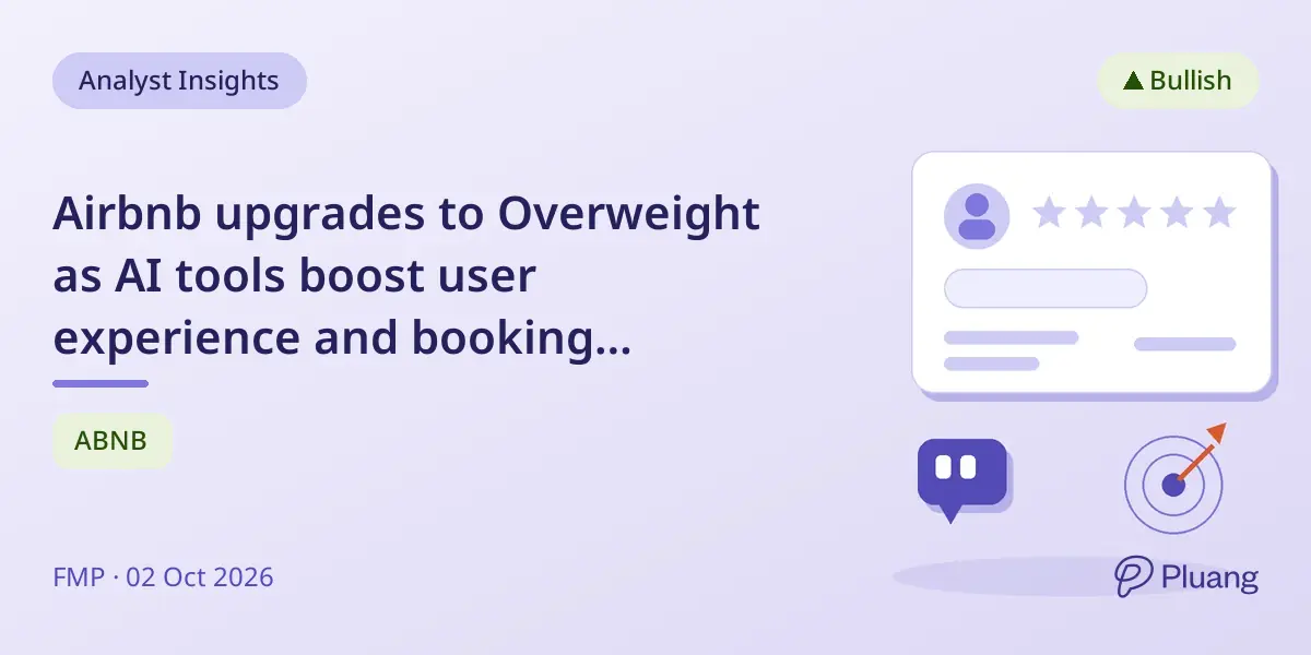 Airbnb upgrades to Overweight as AI tools boost user experience and booking potential amid competition.