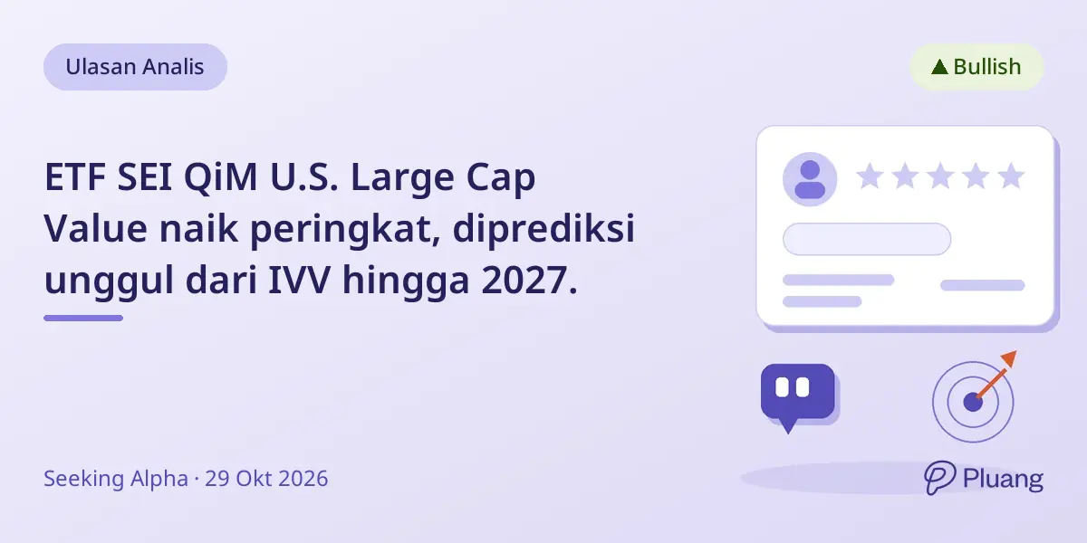ETF SEI QiM U.S. Large Cap Value naik peringkat, diprediksi unggul dari IVV hingga 2027.