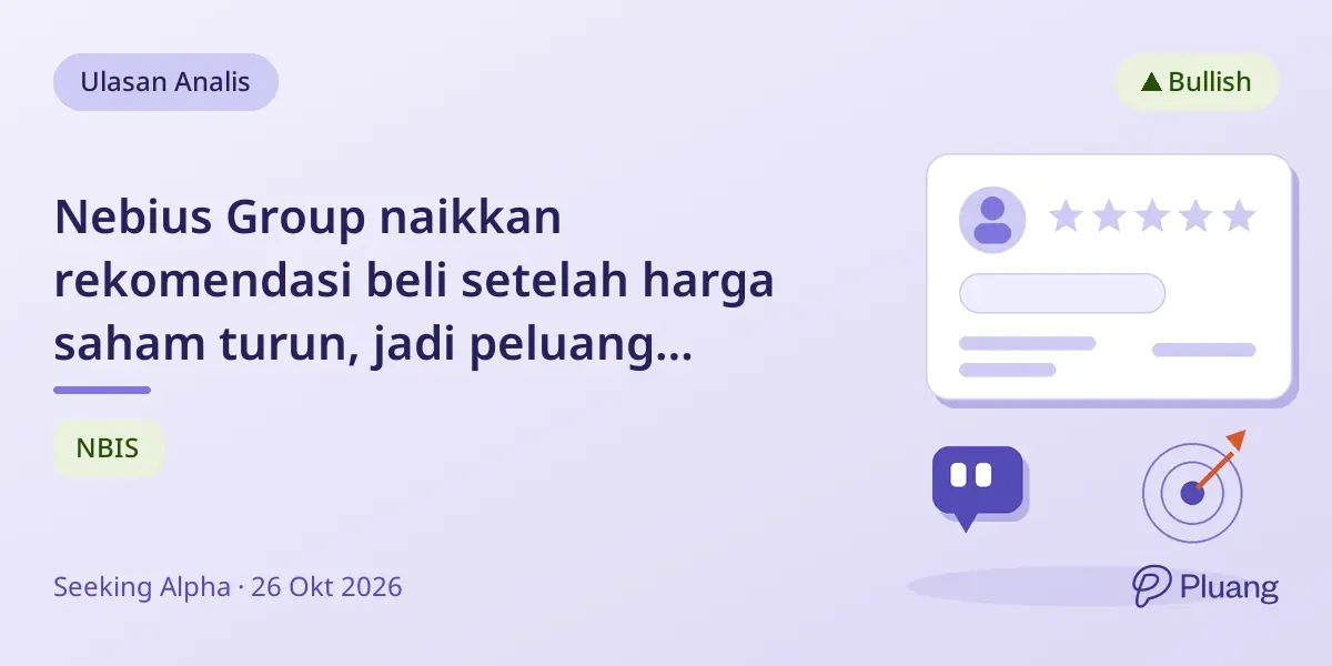 Nebius Group naikkan rekomendasi beli setelah harga saham turun, jadi peluang masuk menarik.