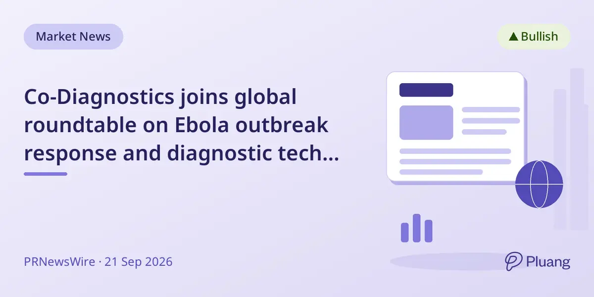 Co-Diagnostics joins global roundtable on Ebola outbreak response and diagnostic tech development