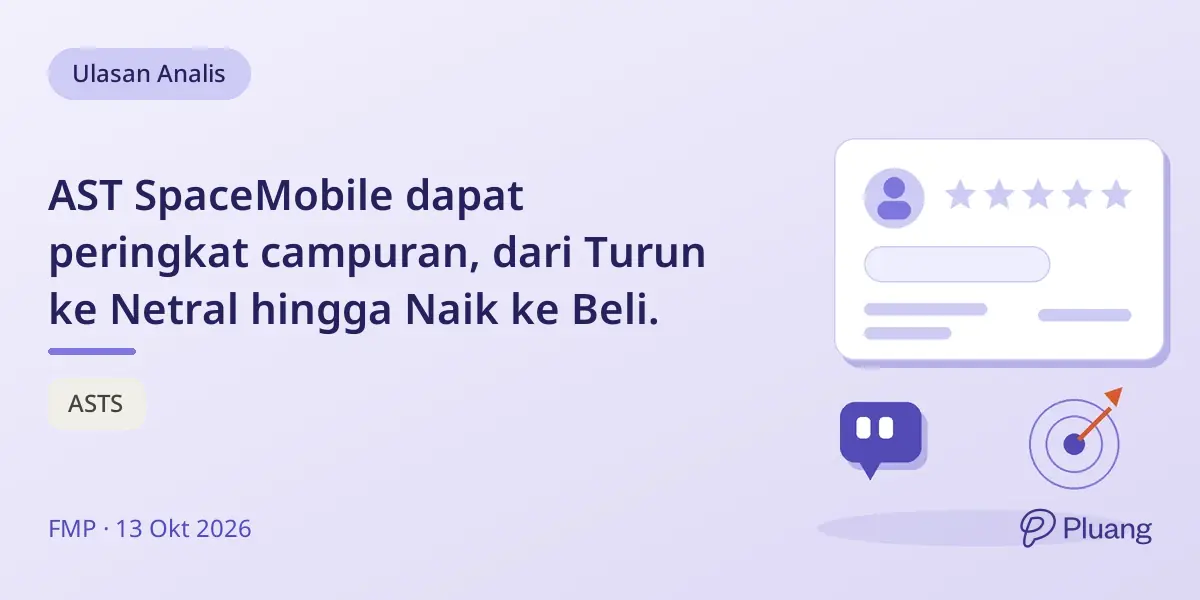 AST SpaceMobile dapat peringkat campuran, dari Turun ke Netral hingga Naik ke Beli.