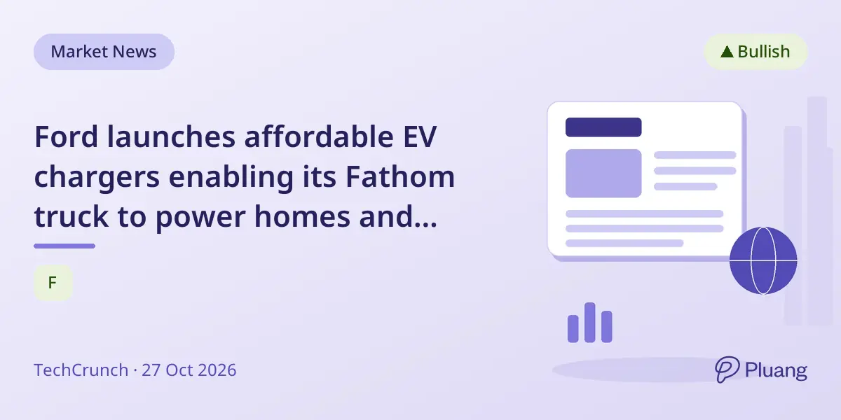 Ford launches affordable EV chargers enabling its Fathom truck to power homes and grids.