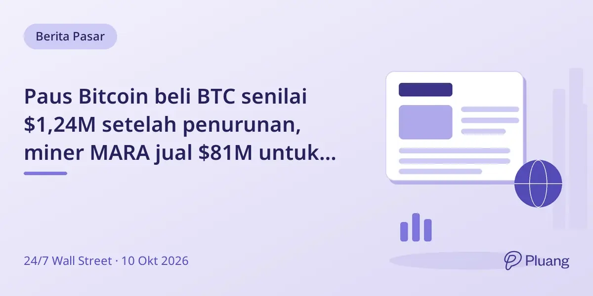 Paus Bitcoin beli BTC senilai $1,24M setelah penurunan, miner MARA jual $81M untuk lunasi utang.